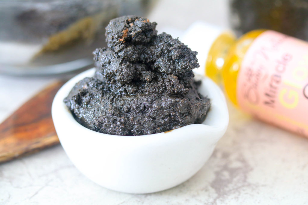 This Lush inspired recipe is a copycat of the Dark Angels face and body cleanser. Made with real charcoal, clay and sugar crystals for the ultimate cleanser. 