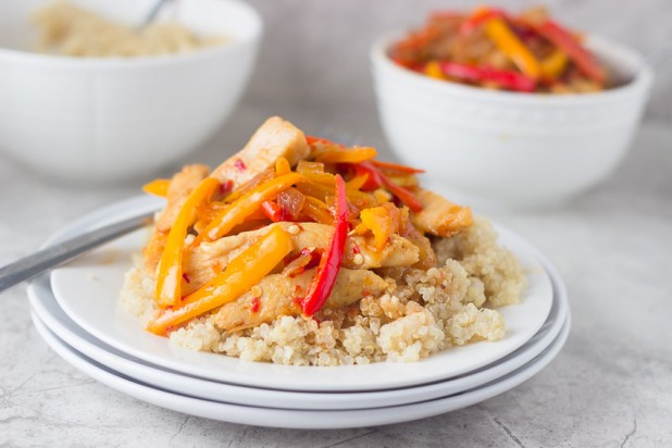 Lean Chicken and Sweet Pepper Stir Fry