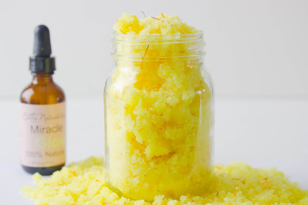 Making Lemon Body Scrub