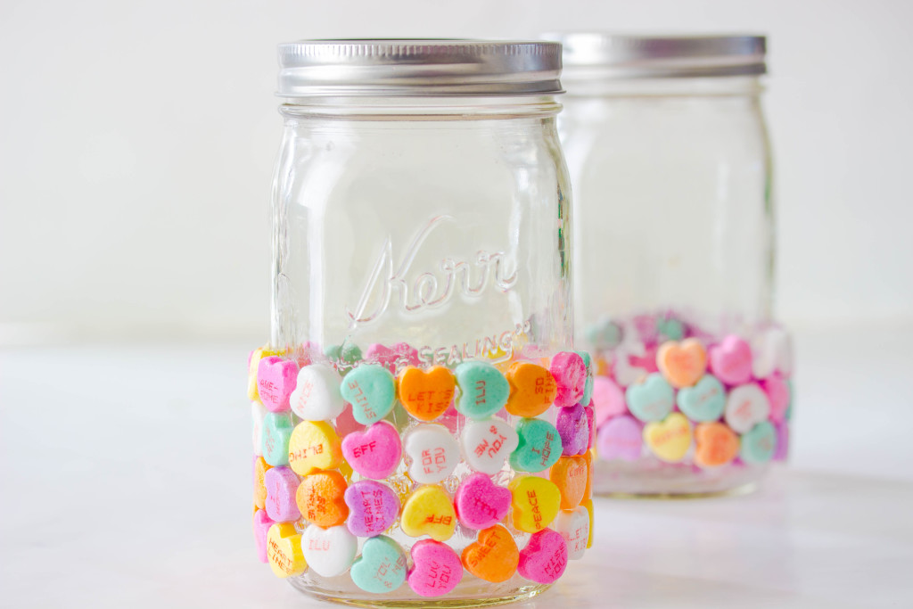 Valentines Day Candy Mason Jar