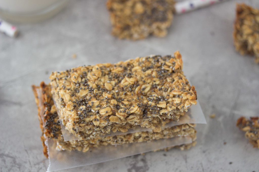 Peanut Butter Chia Granola Bars