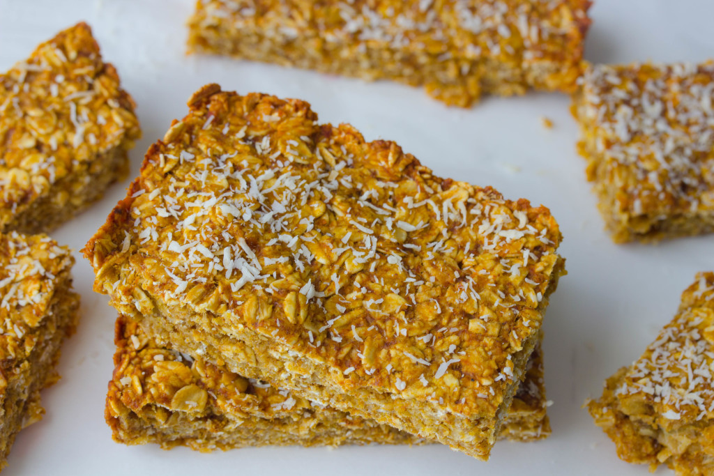 Pumpkin Banana Bread Bars