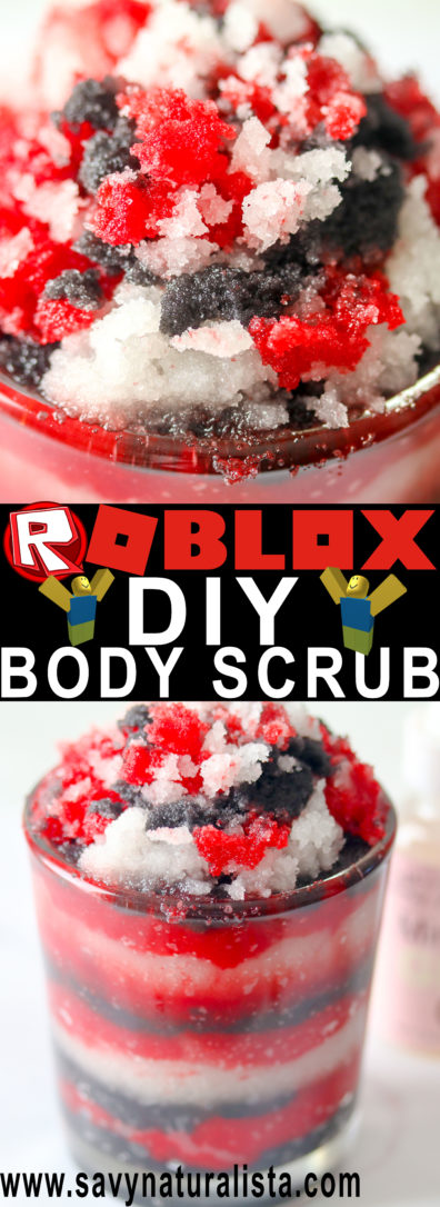 Roblox Sugar Scrub has only four simple ingredients and a beautiful bakery scent! It's the ultimate gift for the gamer who loves skincare products!