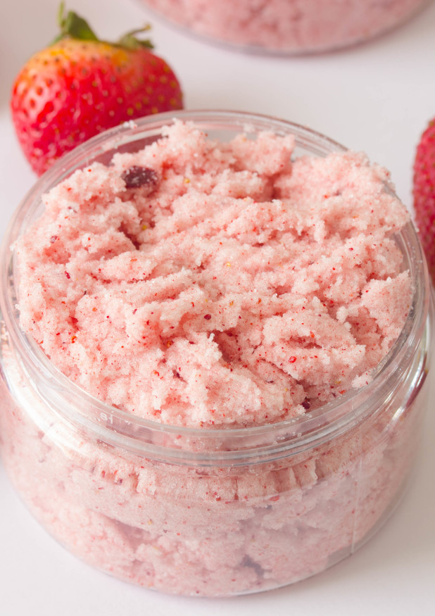 Strawberry Coconut Body Scrub Recipe - Savvy Naturalista