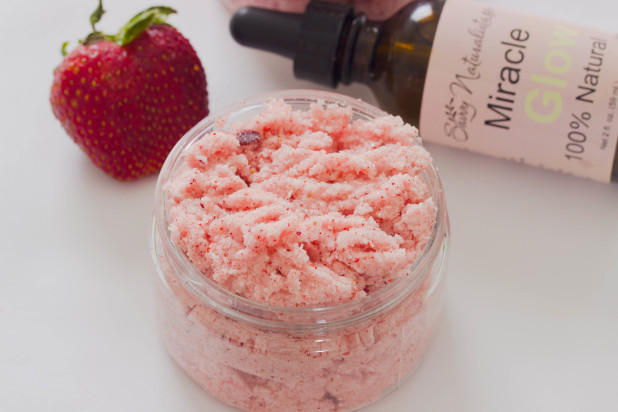 Strawberry Coconut Body Scrub Recipe