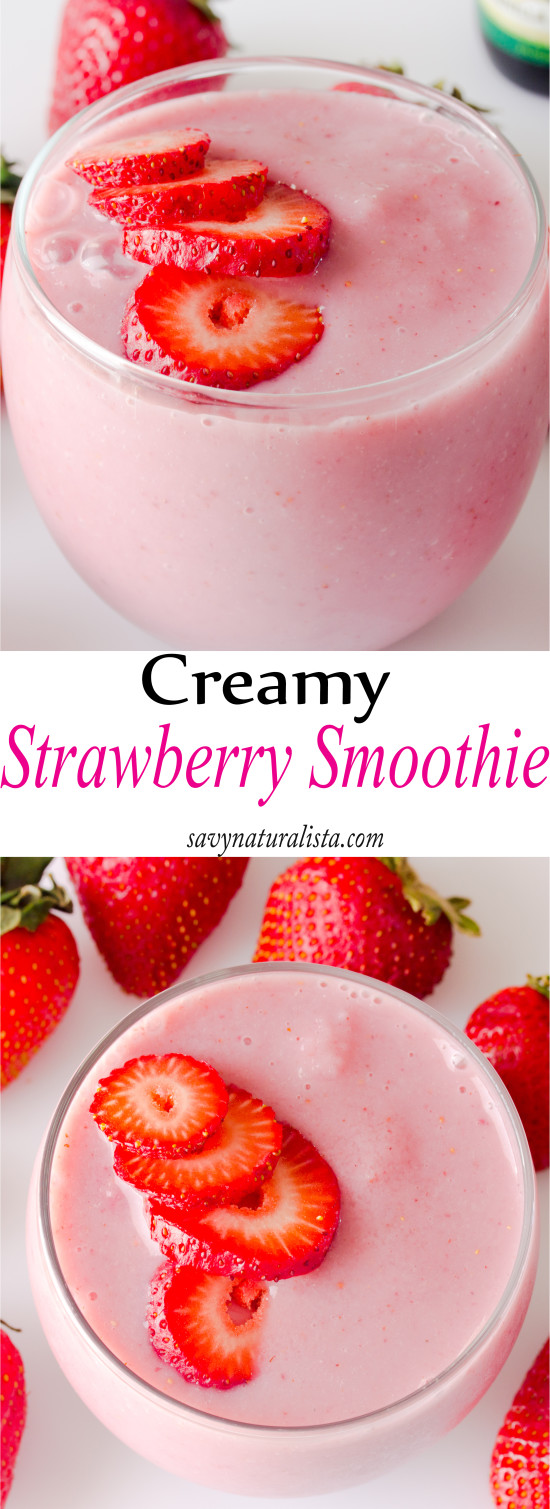 Strawberry Smoothie (Single Serving) - Savvy Naturalista