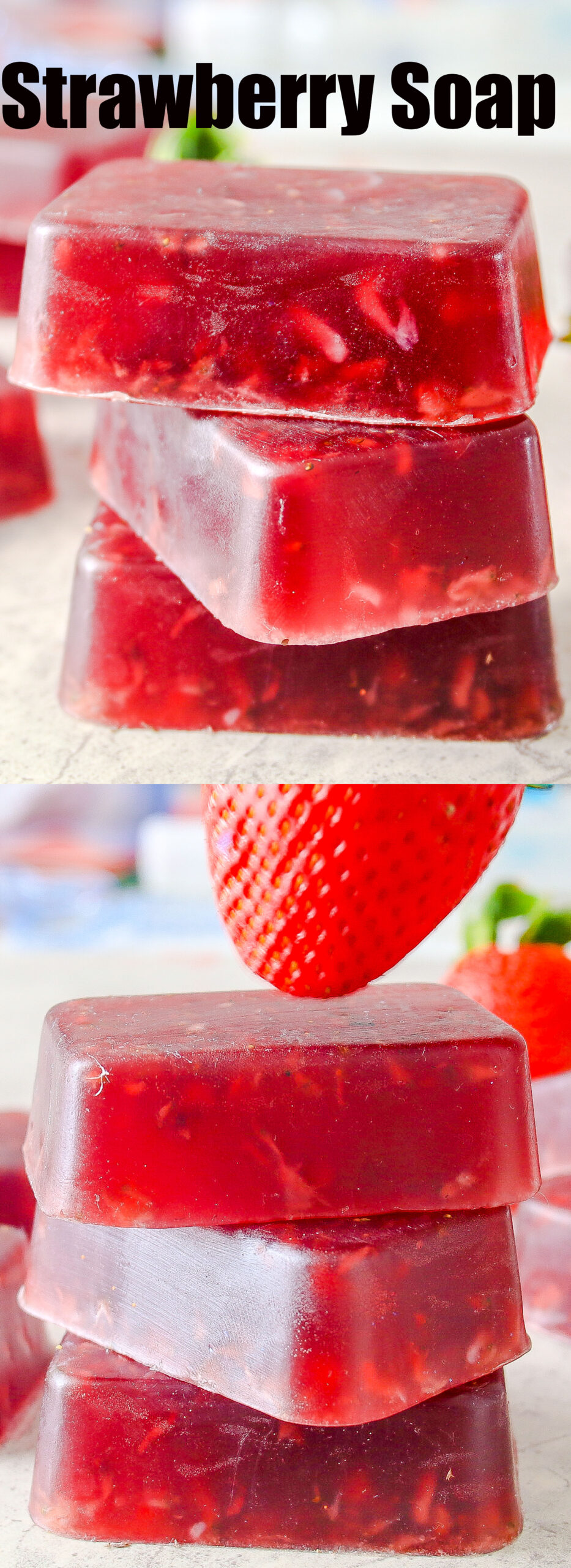 Fresh Strawberry Melt and Pour Soap - Savvy Naturalista