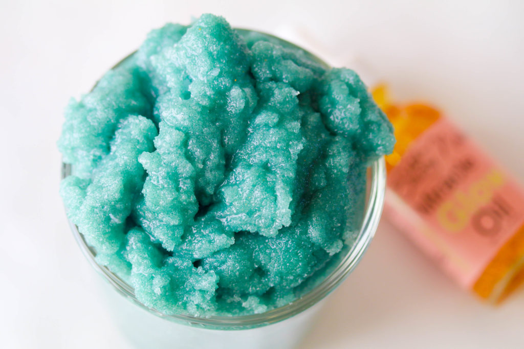 Spirulina exfoliating body scrub is high in vitamin A and a wonderful scrub to get that natural glow!